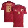 Virallinen pelipaita Belgia Mangala 18 Koti Euro 2024 Lyhythihainen - Miesten Virallinen pelipaita Belgia Mangala 18 Koti Euro 2024 Lyhythihainen - Miesten